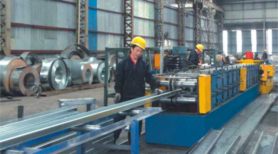 C type steel production line